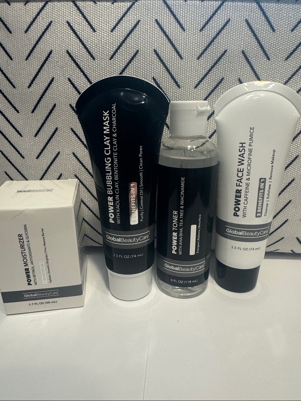 Global Beauty Care Set- Power Cleanser, Toner, Mask, Wipes and Moisturizer